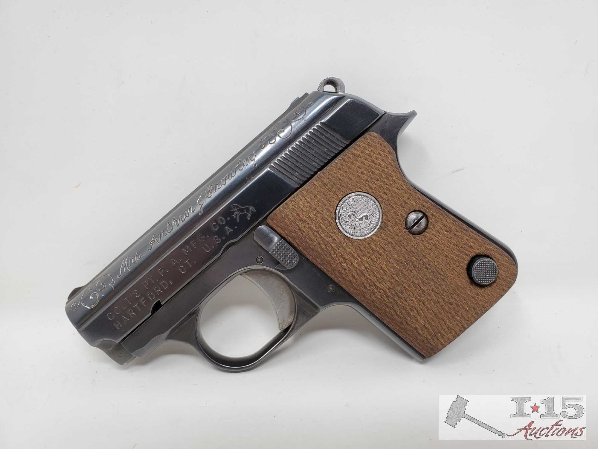 Colt 1908 "Vest Pocket" .25cal Semi-Auto Pistol