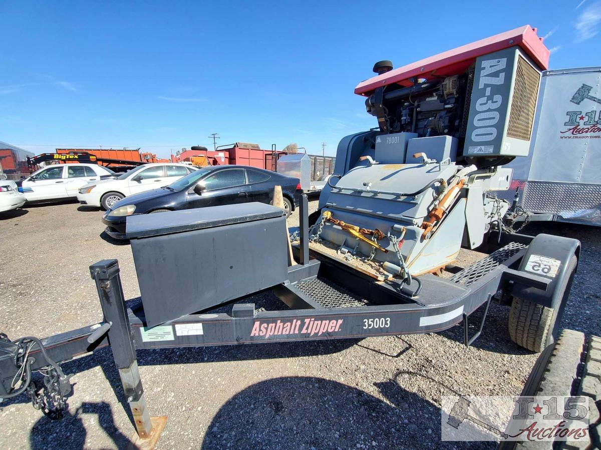 2006 Asphlat Zipper AZ-300 on 2006 Trailer