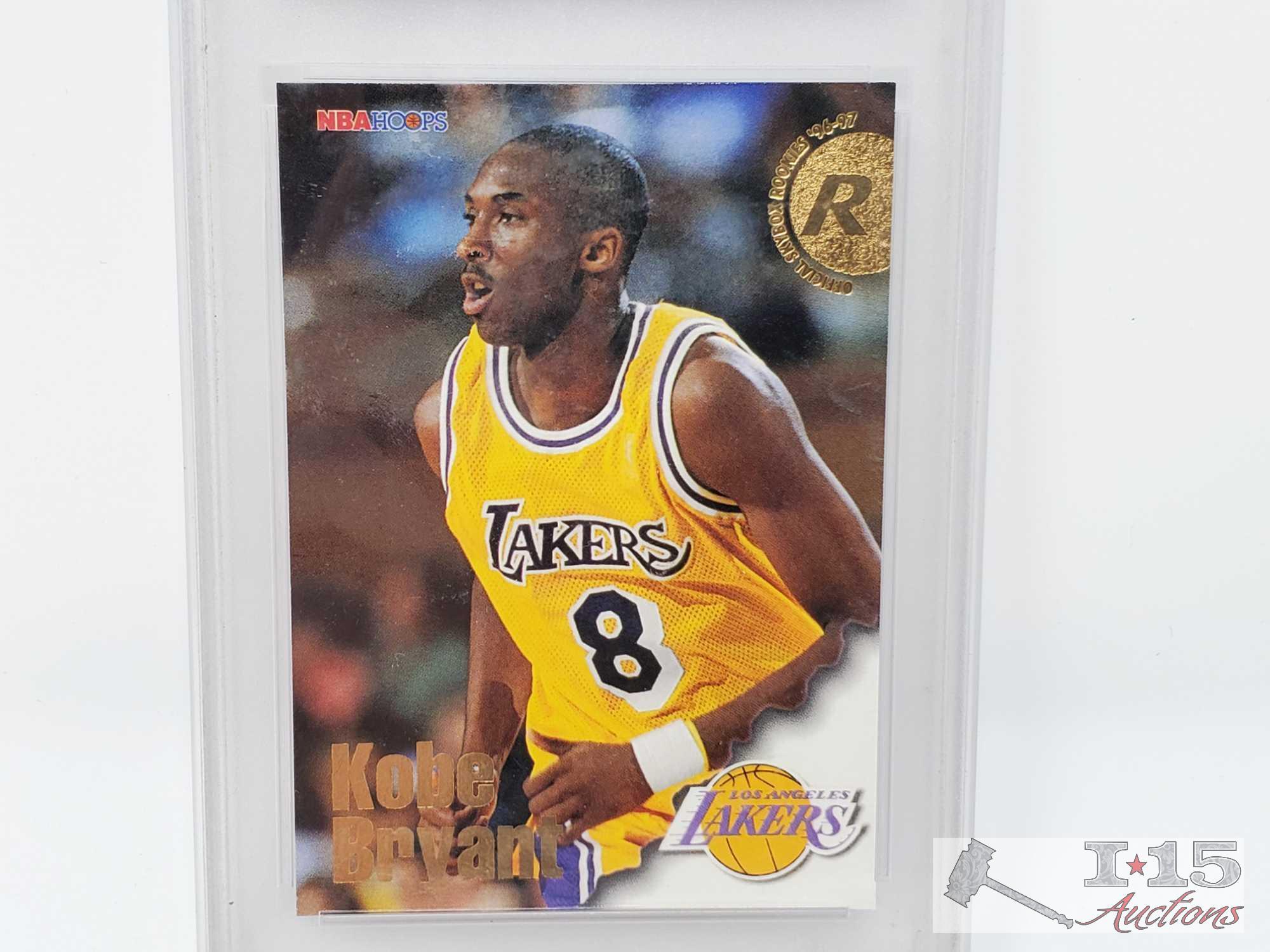 1996-97 Skybox Premium and Hoops Pro Graded Kobe Bryant Rookie Cards