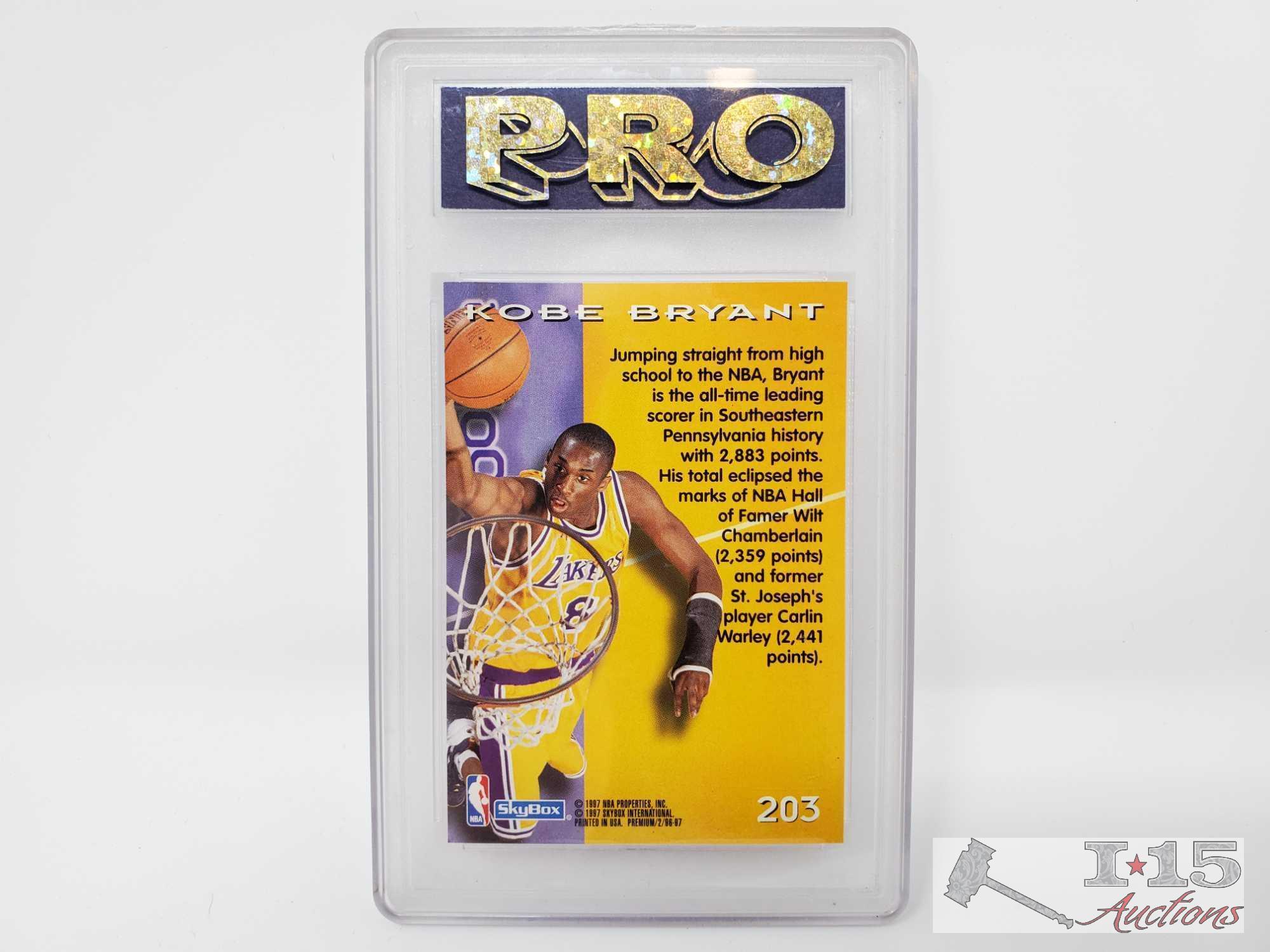 1996-97 Skybox Premium and Hoops Pro Graded Kobe Bryant Rookie Cards