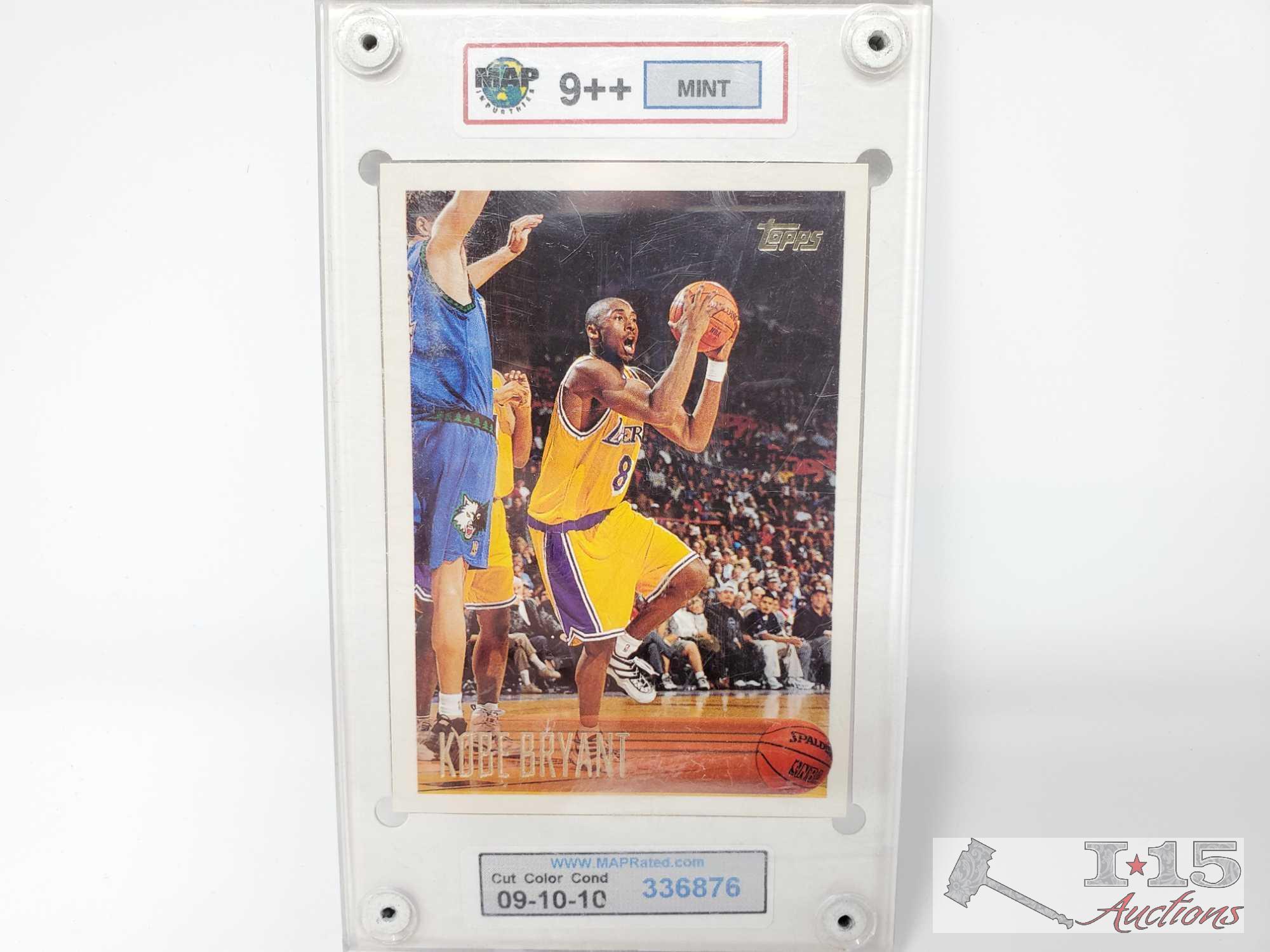 MAP 9++ Mint Kobe Bryant Card and MAP 8++ NM-Mint Kobe Bryant Card