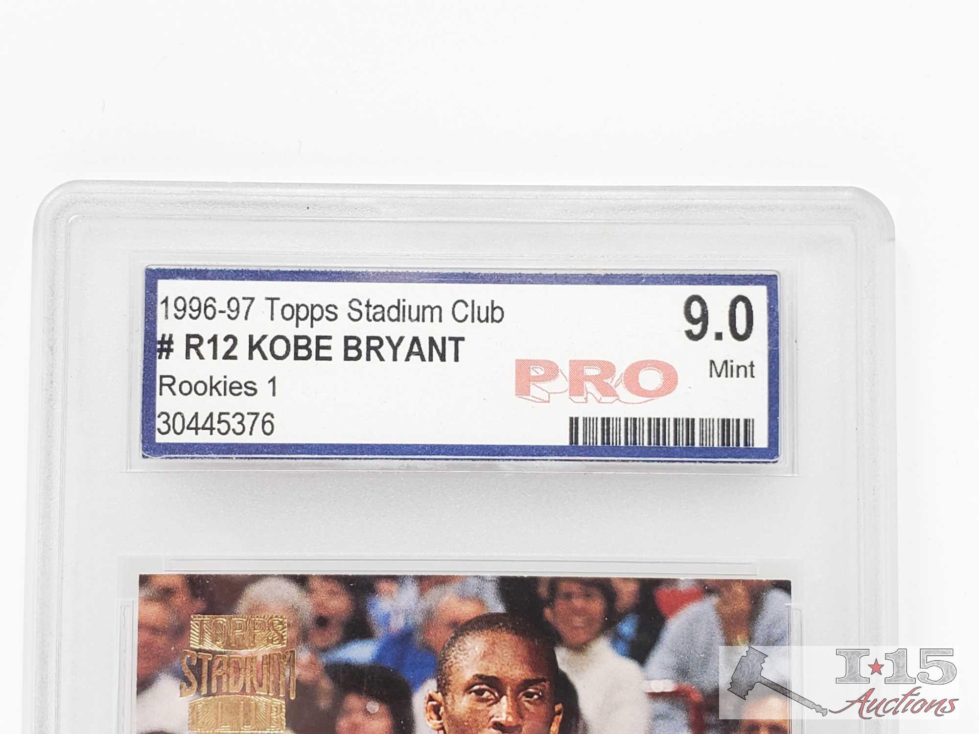 1996-97 Topps Stadium Club and Upper Deck SP Pro Graded Kobe Bryant Rookie Cards