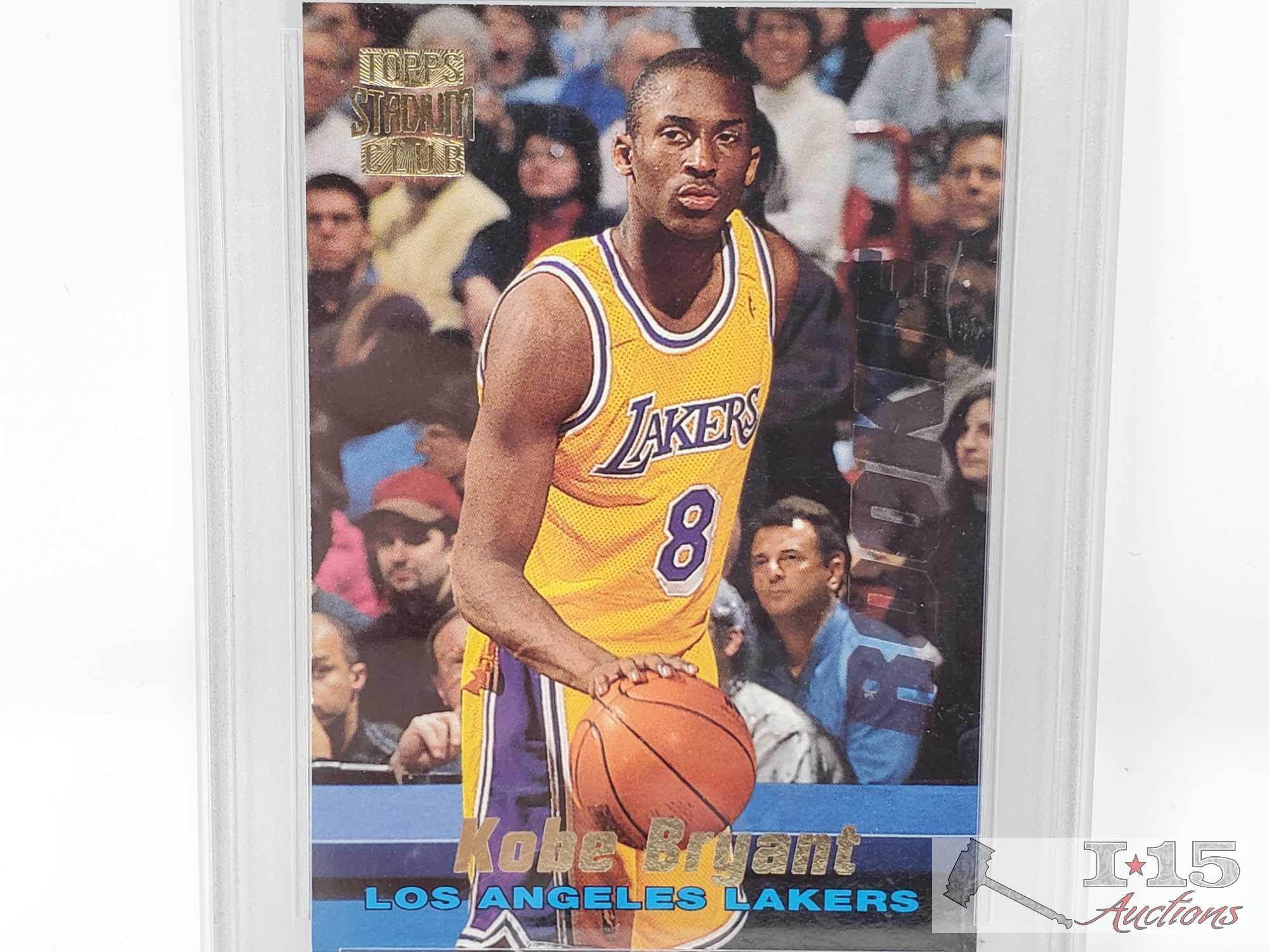 1996-97 Topps Stadium Club and Upper Deck SP Pro Graded Kobe Bryant Rookie Cards
