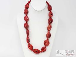 Coral Necklace, 7.9oz