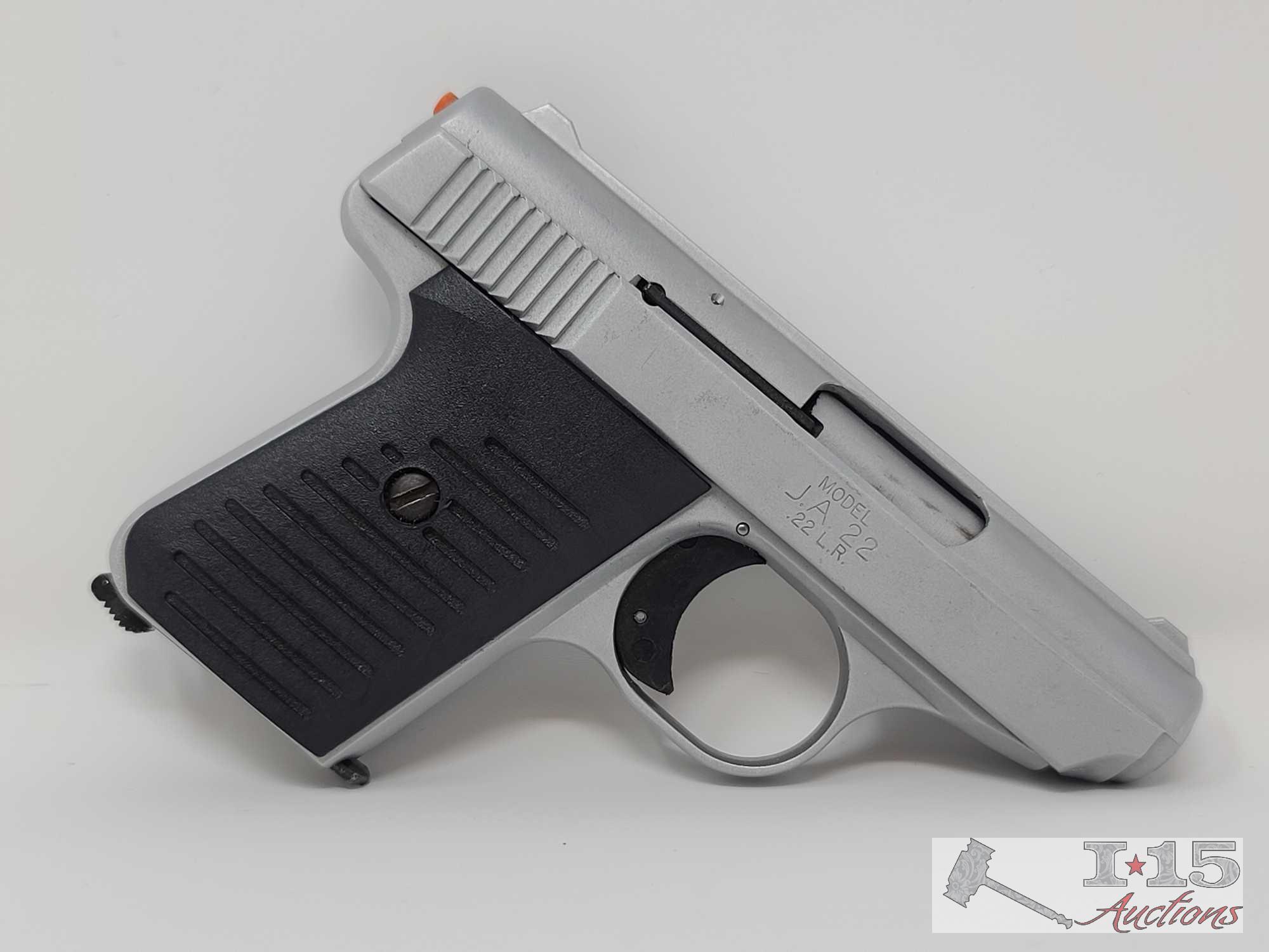 Jimenez Arms J.A .22 LR Semi-Auto Pistol With 2 6 Round Magazines