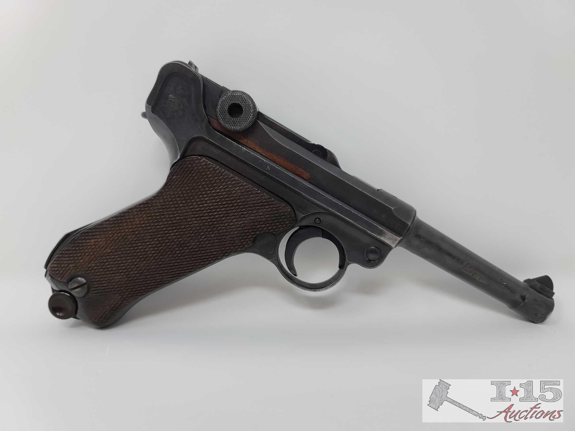 Mauser Luser 42-Code/Naz 9mm Semi-Auto Pistol With Magazine