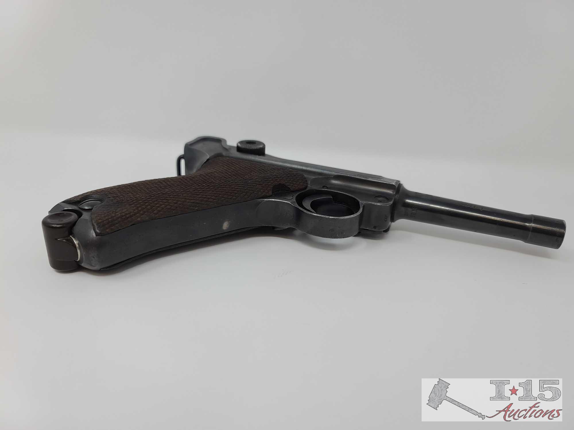 Mauser Luser 42-Code/Naz 9mm Semi-Auto Pistol With Magazine