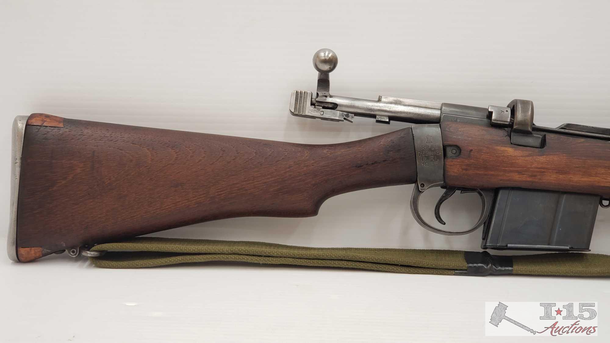 Lee-Enfield Mark lll 7.62 Bolt Action Rifle with Magazine