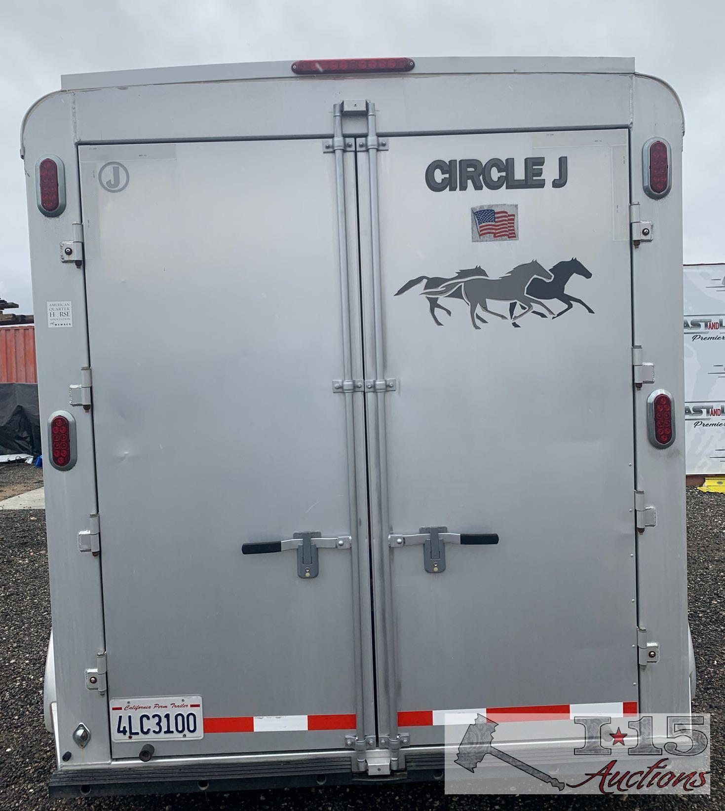 2007 Circle J 2 horse Aluminum slant load Horse Trailer