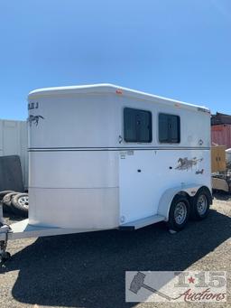 2007 Circle J 2 horse Aluminum slant load Horse Trailer