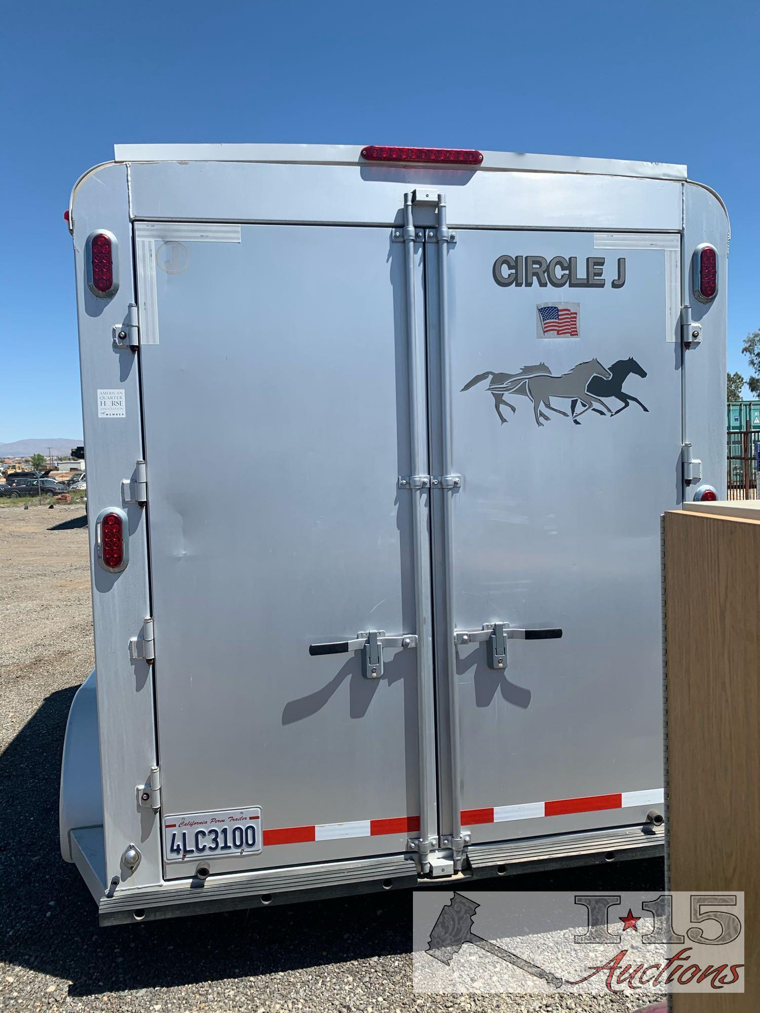 2007 Circle J 2 horse Aluminum slant load Horse Trailer