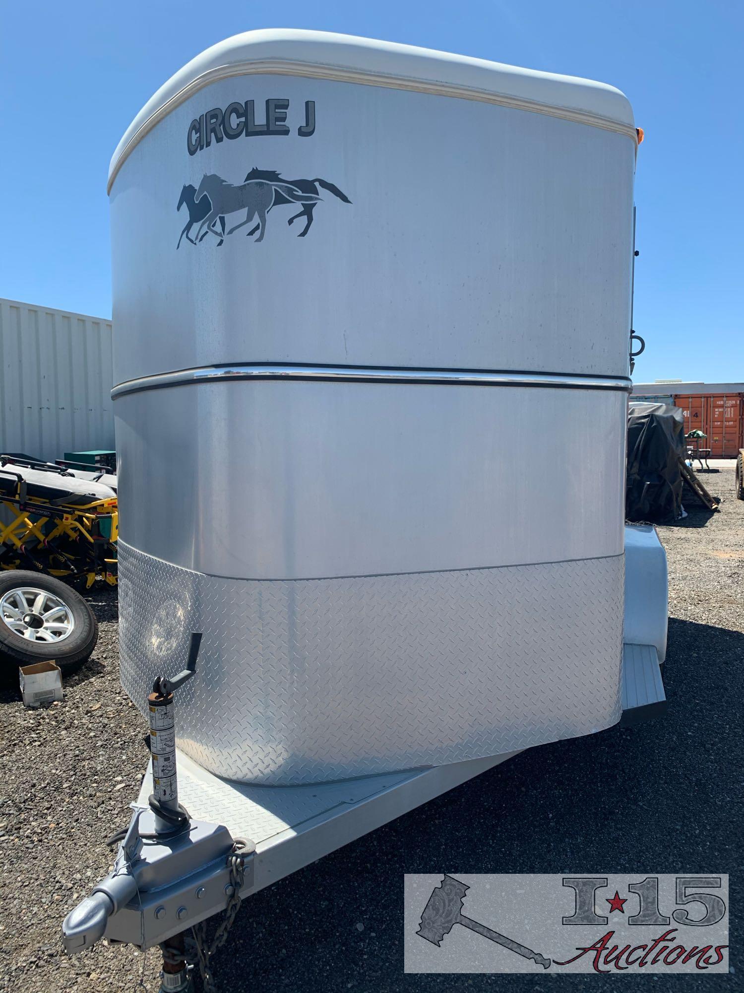 2007 Circle J 2 horse Aluminum slant load Horse Trailer