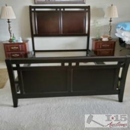 Dark Brown Sled Bed from Big Lots 5' wide