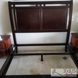 Dark Brown Sled Bed from Big Lots 5' wide