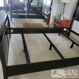 Dark Brown Sled Bed from Big Lots 5' wide