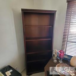 Dark Brown Tall Bookcase