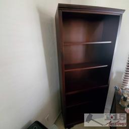 Dark Brown Tall Bookcase