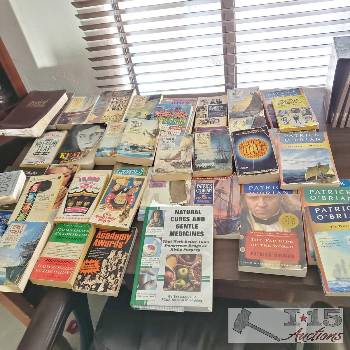 Approximately 50 Books mostly from Patrick O' Brian