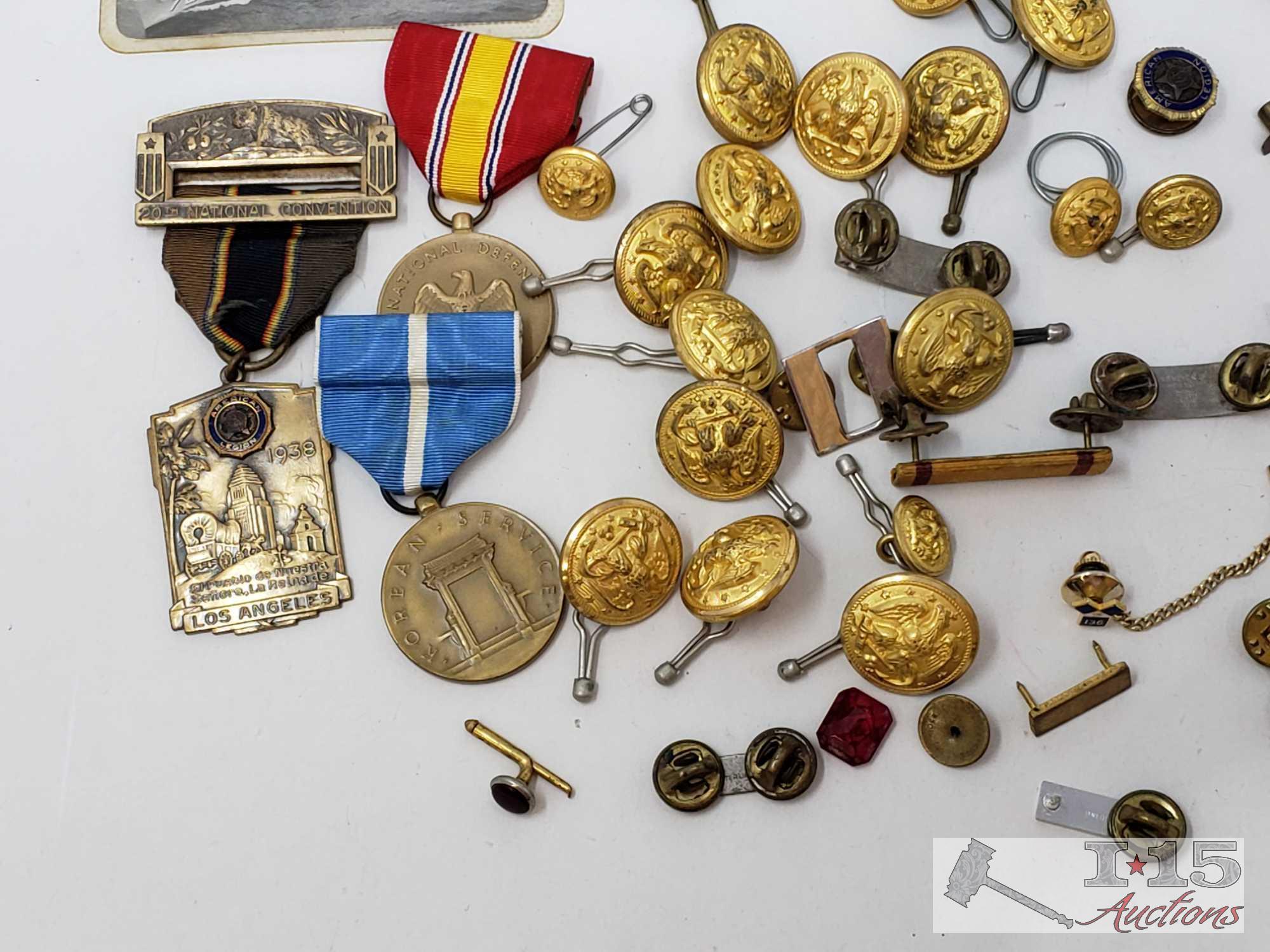 Antique Military Pins and Badges