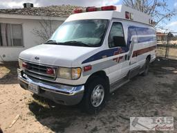 1999 Ford Econoline Ambulance Runs with Jump Start, See Video!