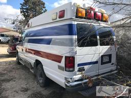 1999 Ford Econoline Ambulance Runs with Jump Start, See Video!