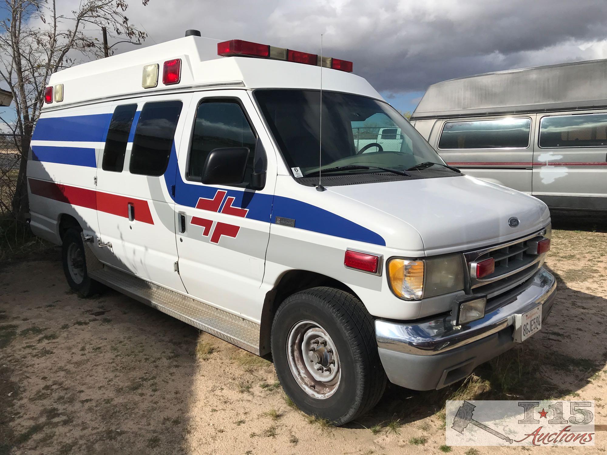 1999 Ford Econoline Ambulance Runs with Jump Start, See Video!