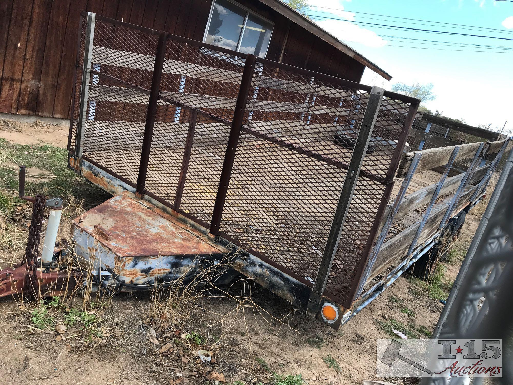 16? Dual Axle Trailer With Removable Gates