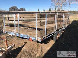 16? Dual Axle Trailer With Removable Gates