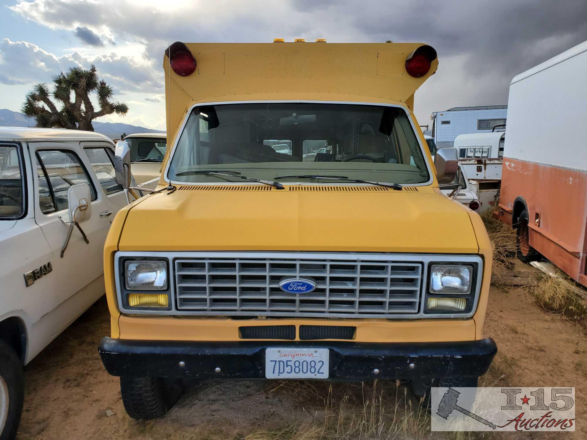 1991 Ford Econoline School Bus 7.3l Diesel (Locked)