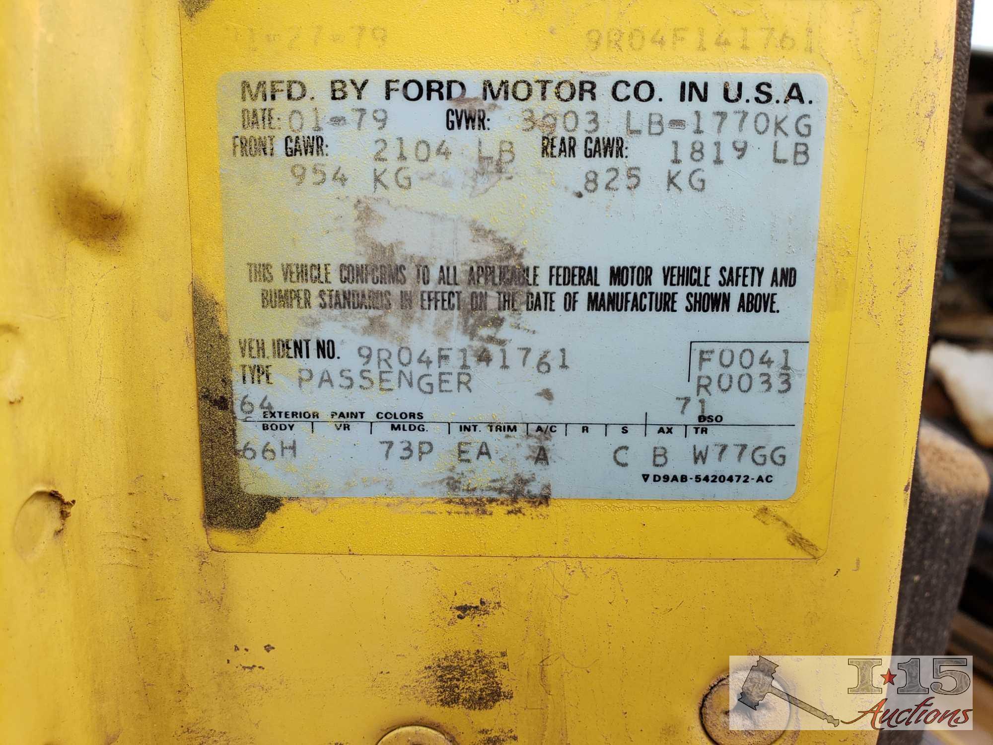 1979 Ford Mustang (Key in Ignition)