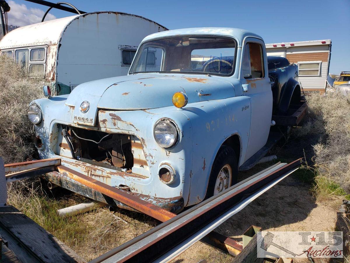 Dodge Flatbed Pickup With Extra Front Group