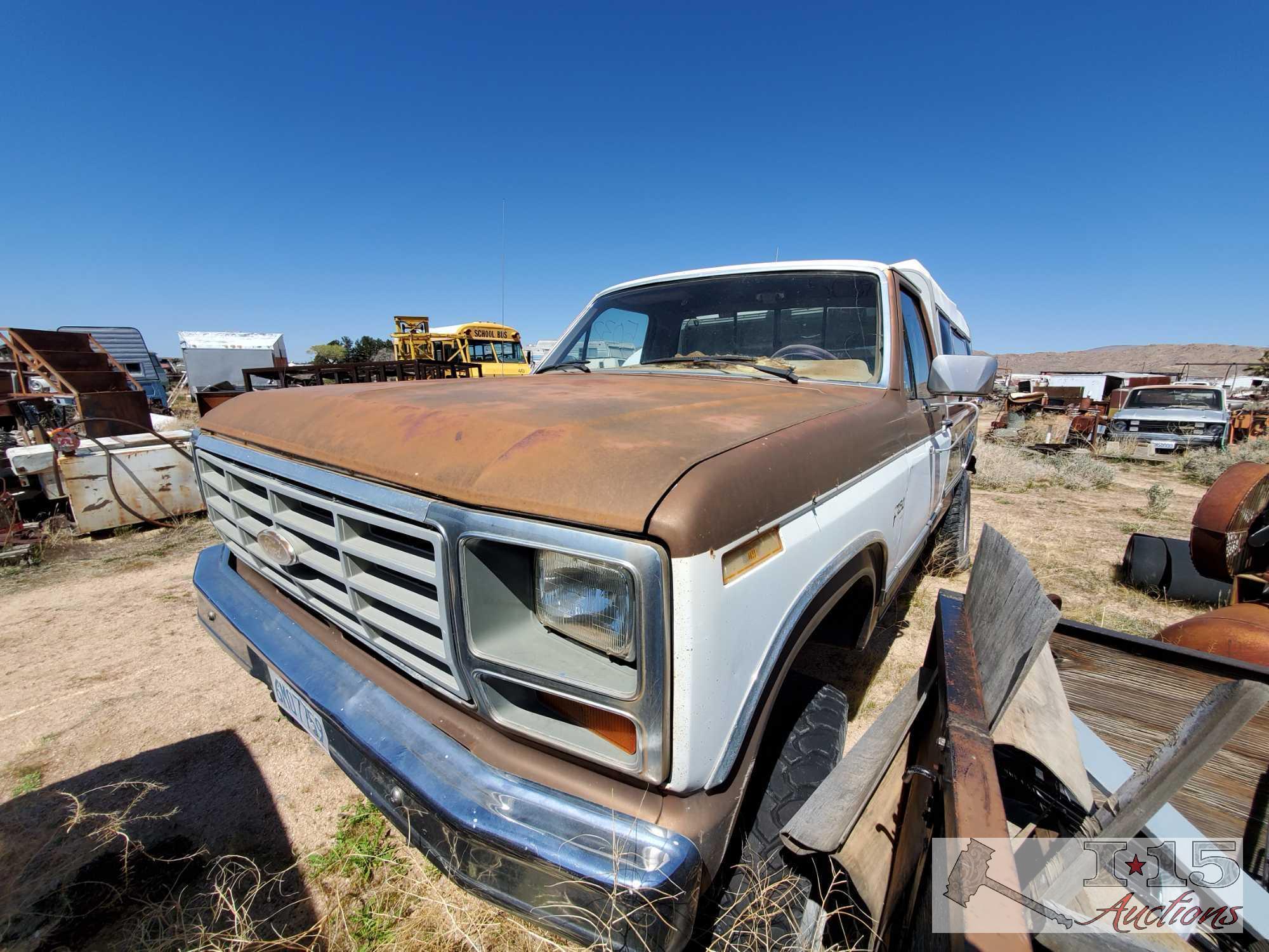 1984 Ford F250 No Motor Includes Set Of Heads