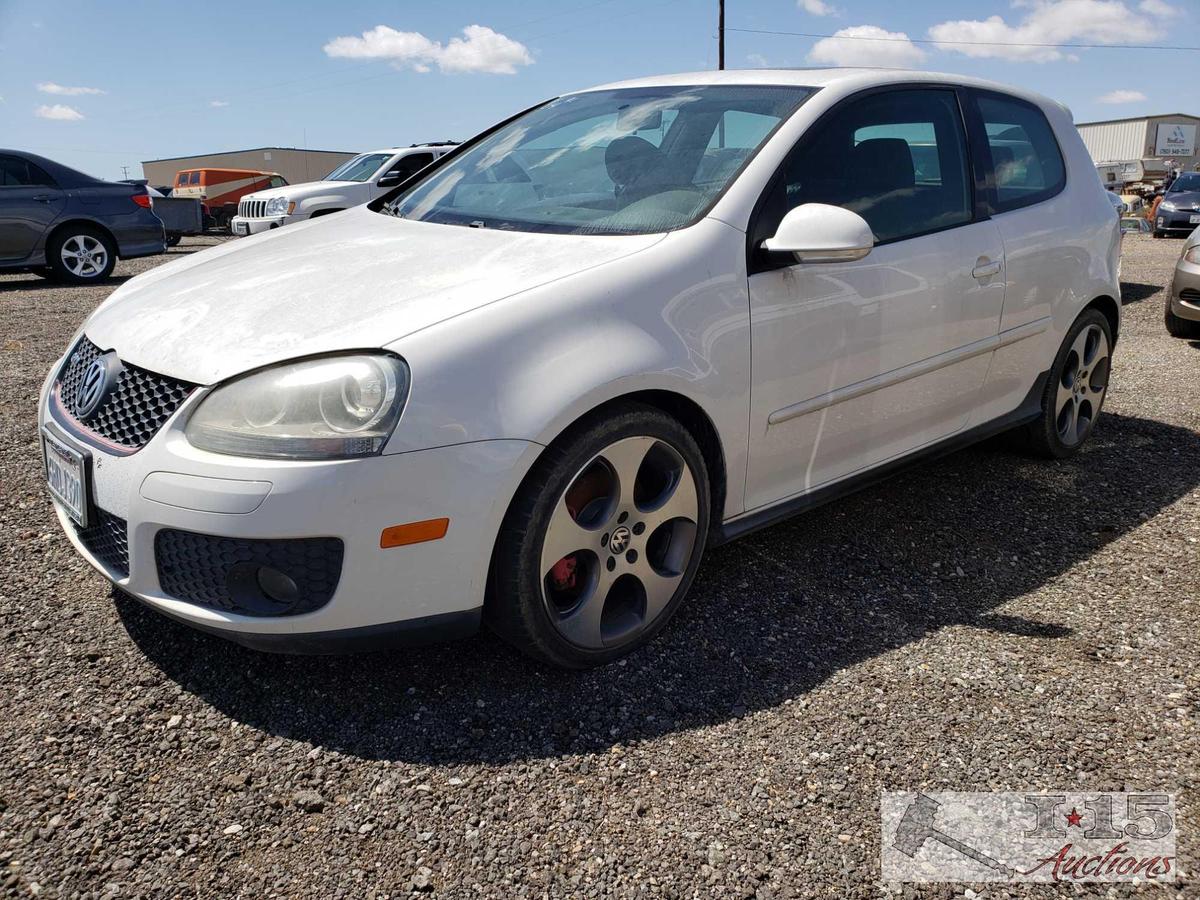 2009 Volkswagon GTI, DEALER OR OUT OF STATE BUYER ONLY