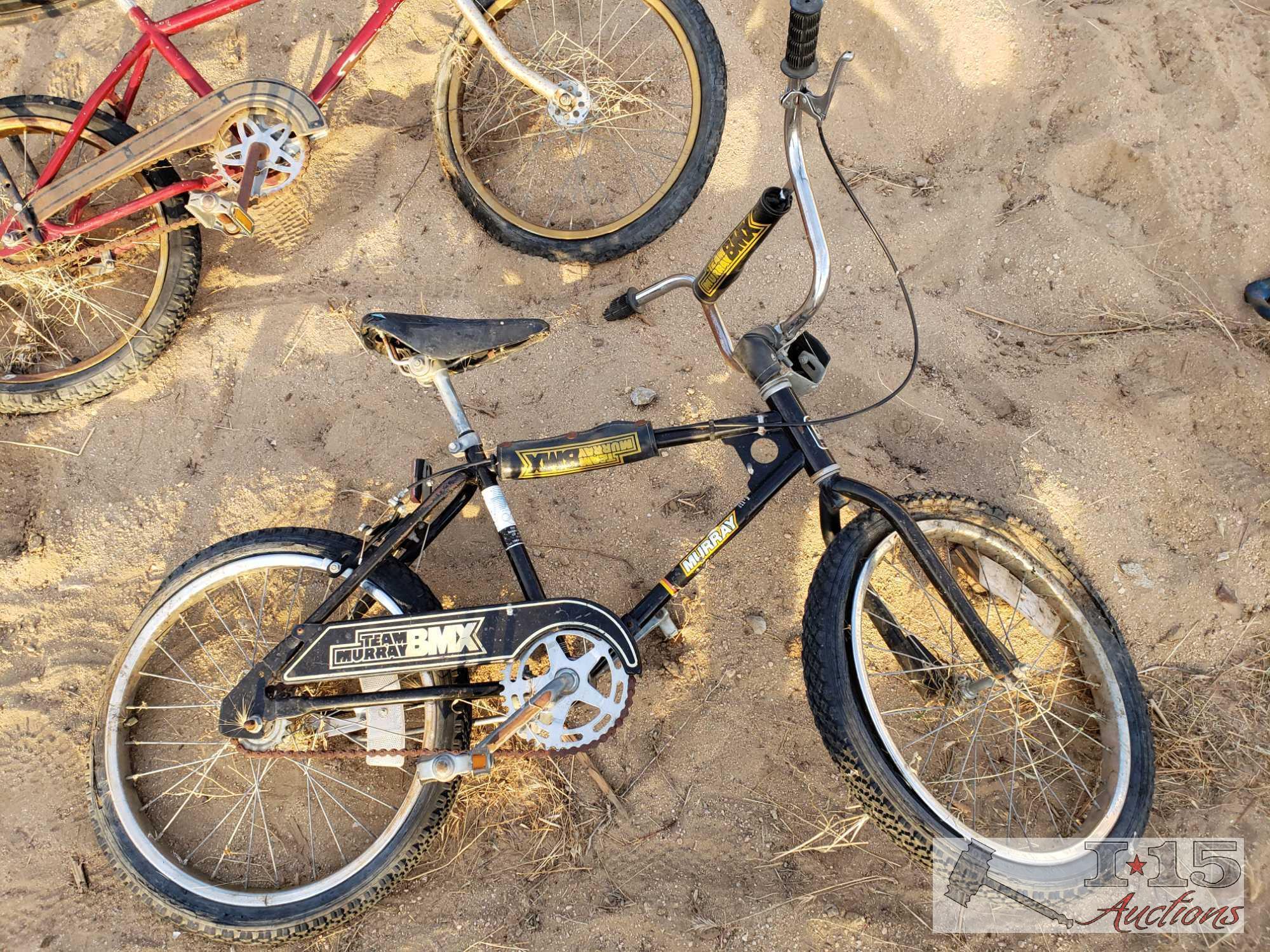 2 Vintage BMX Bikes, Huffy and Murray