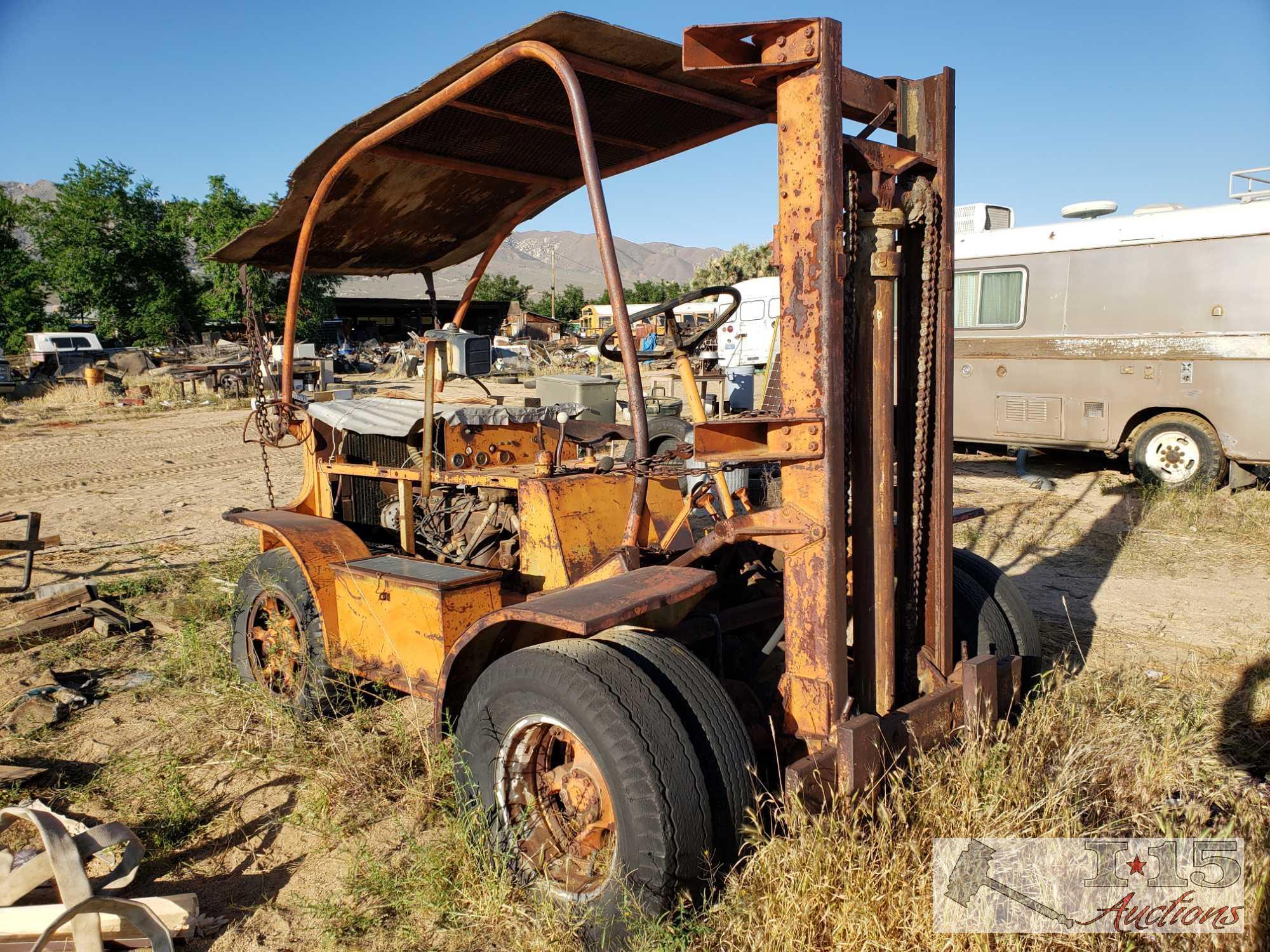 Forklift with Inline 6 Engine