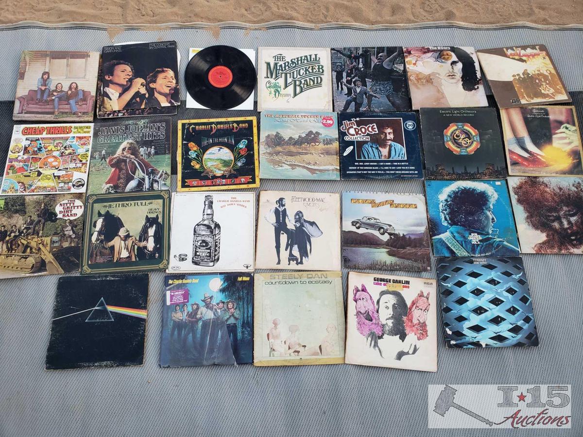 26 Vinyl Records/Albums, Pink Floyd, The Doors, George Carlin, and More