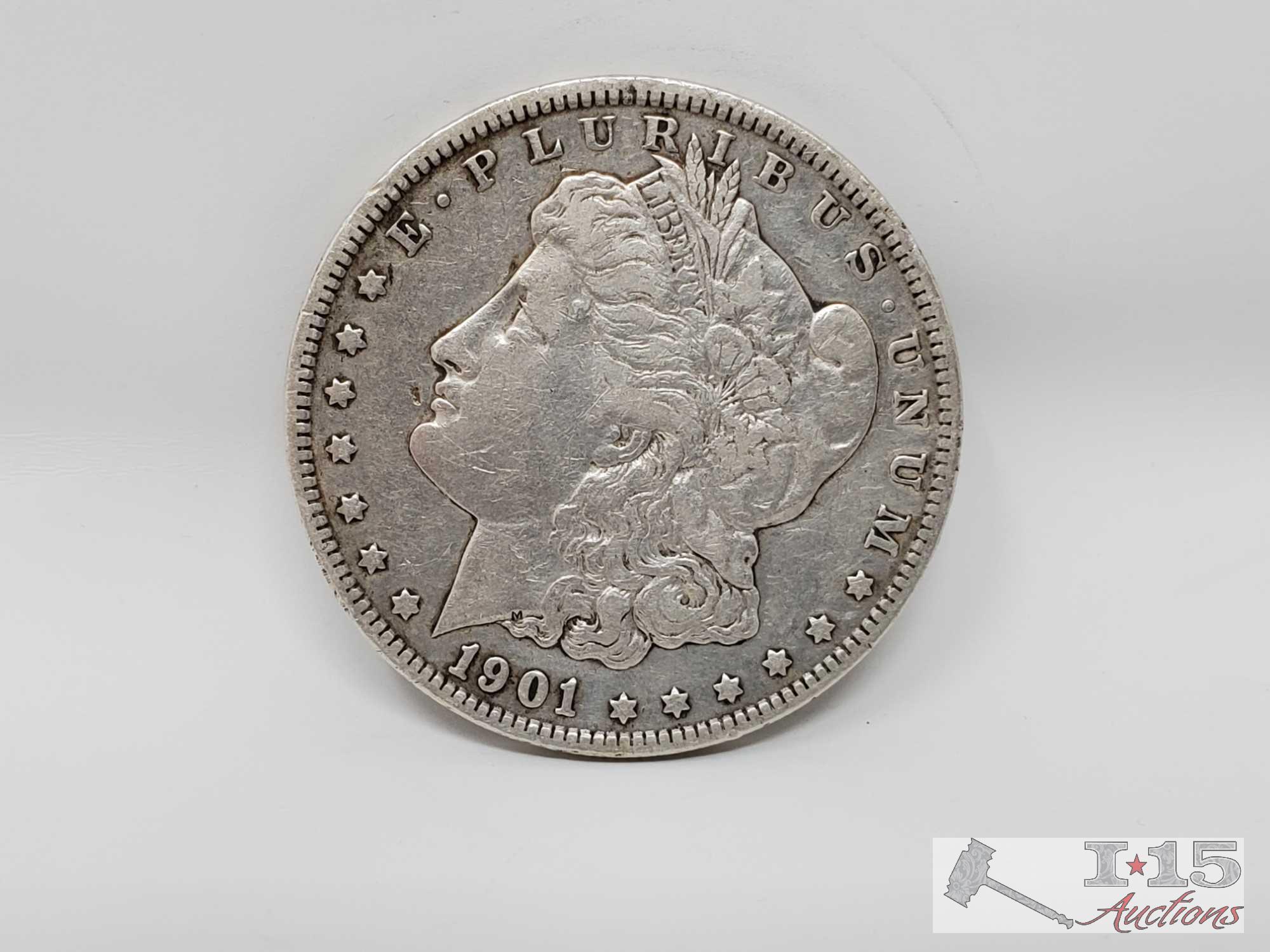 1900 and 1901-O Morgan Silver Dollars