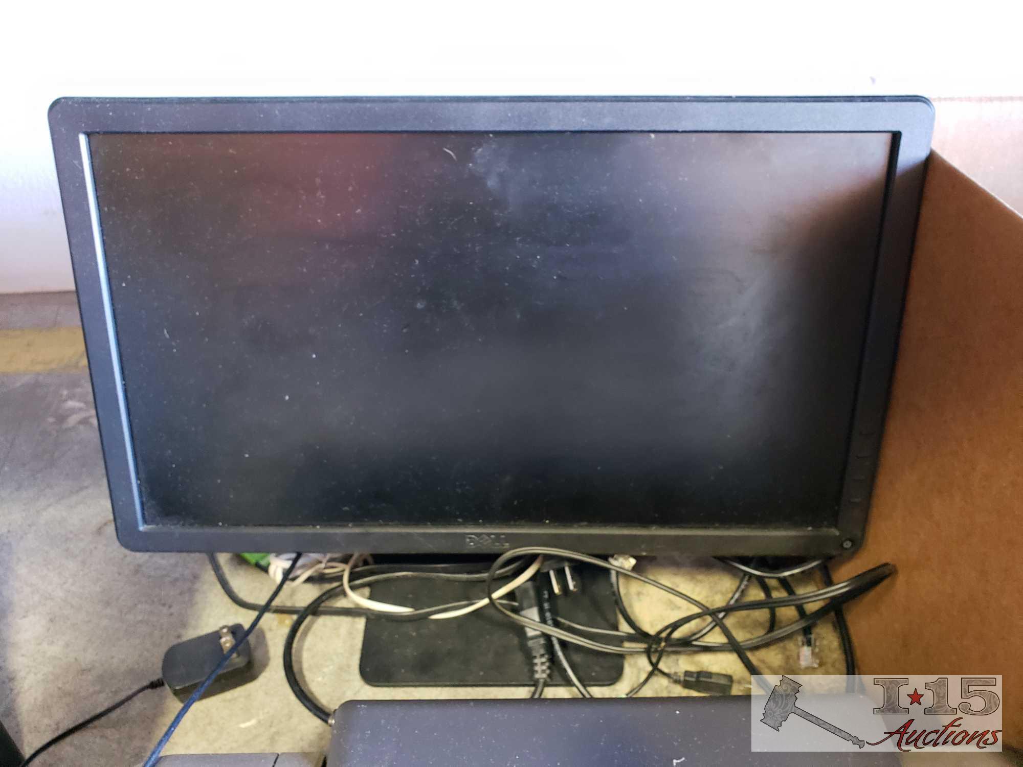 2 Dell Keyboards, HP Printer, Dell Monitor, Altec Speakers and More