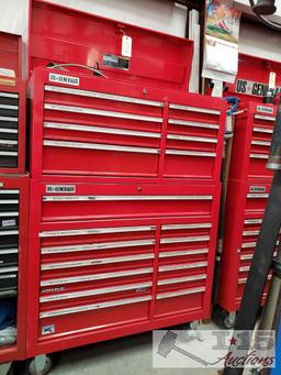 US General 2 Piece 21 Drawer Tool Box With Tools