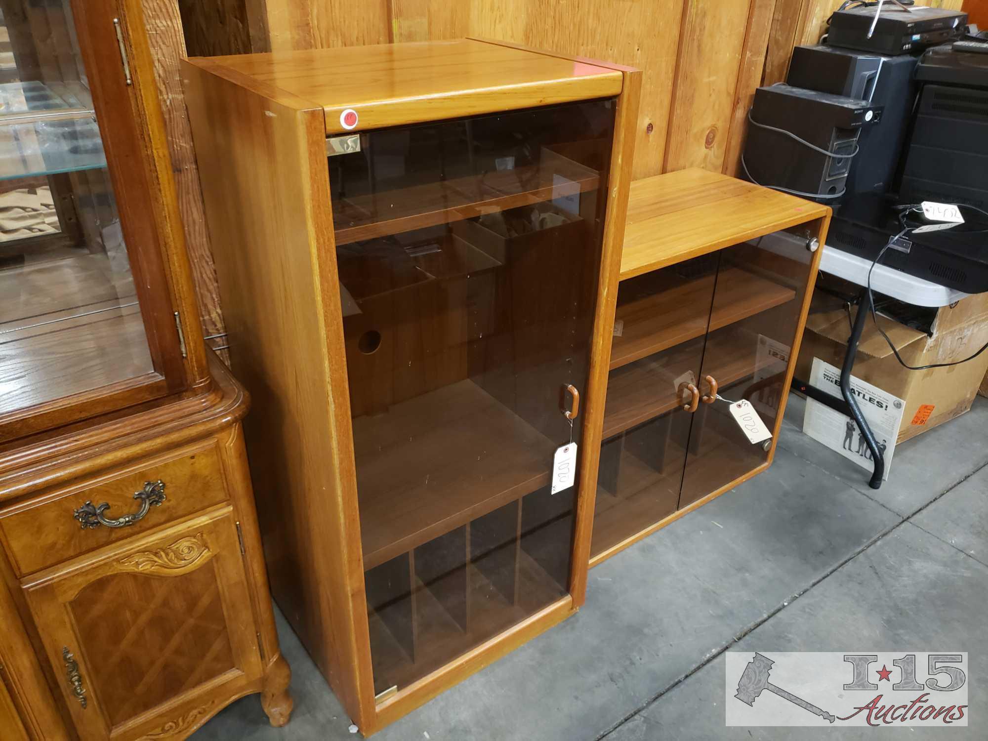 2 Wooden Cabinets