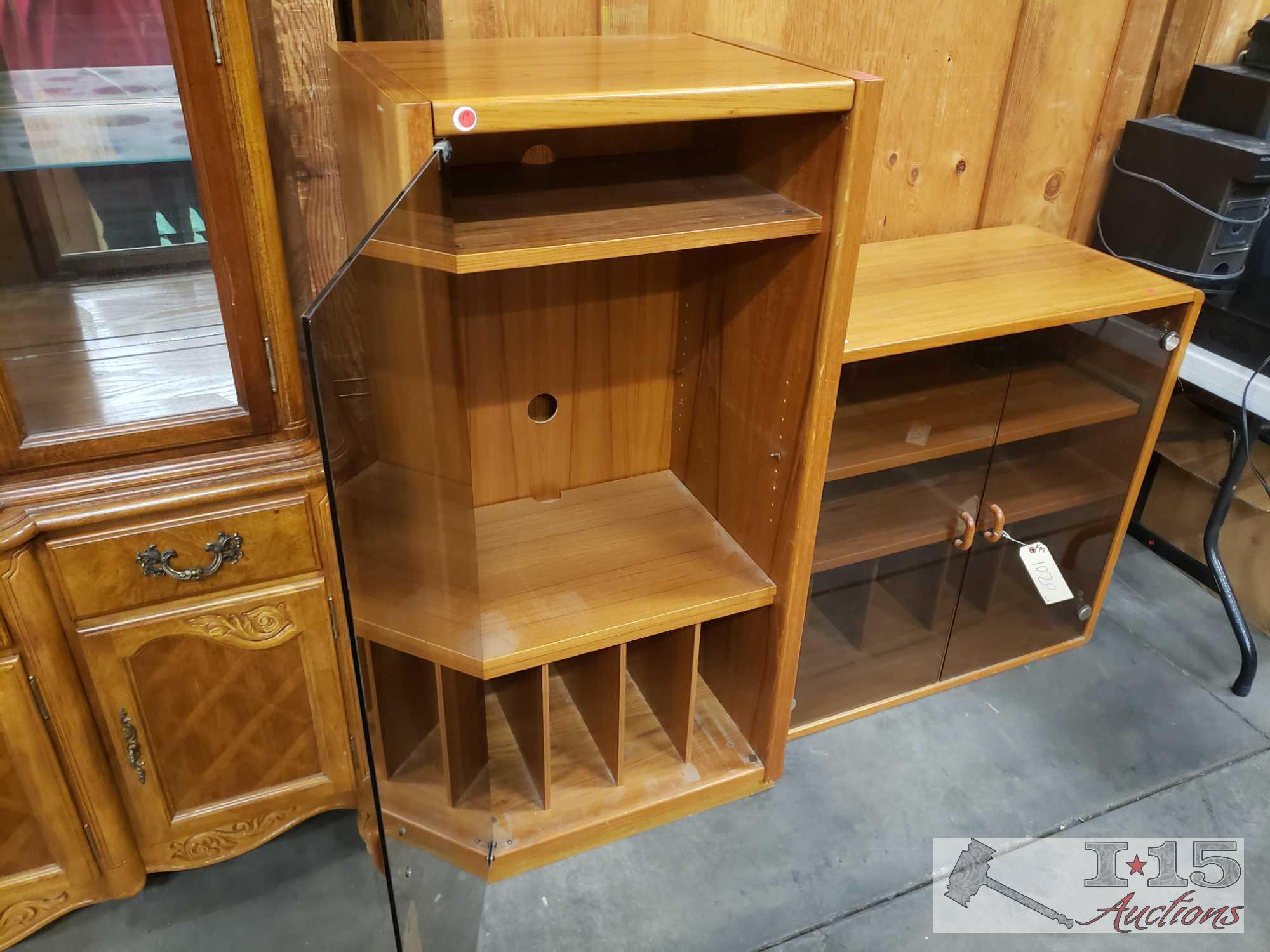 2 Wooden Cabinets