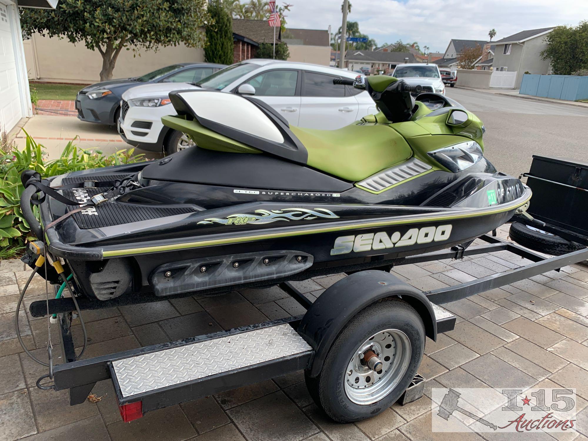 2005 RXP Seadoo And Zieman Single Jet Ski Trailer