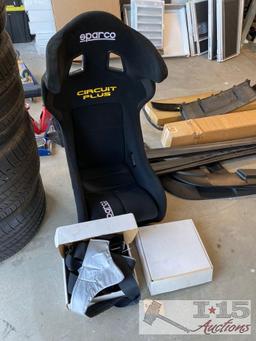 Sparco Circuit Plus Seat and Two Teamtech 6 Point Harnesses