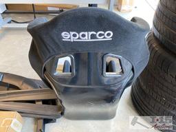Sparco Circuit Plus Seat and Two Teamtech 6 Point Harnesses