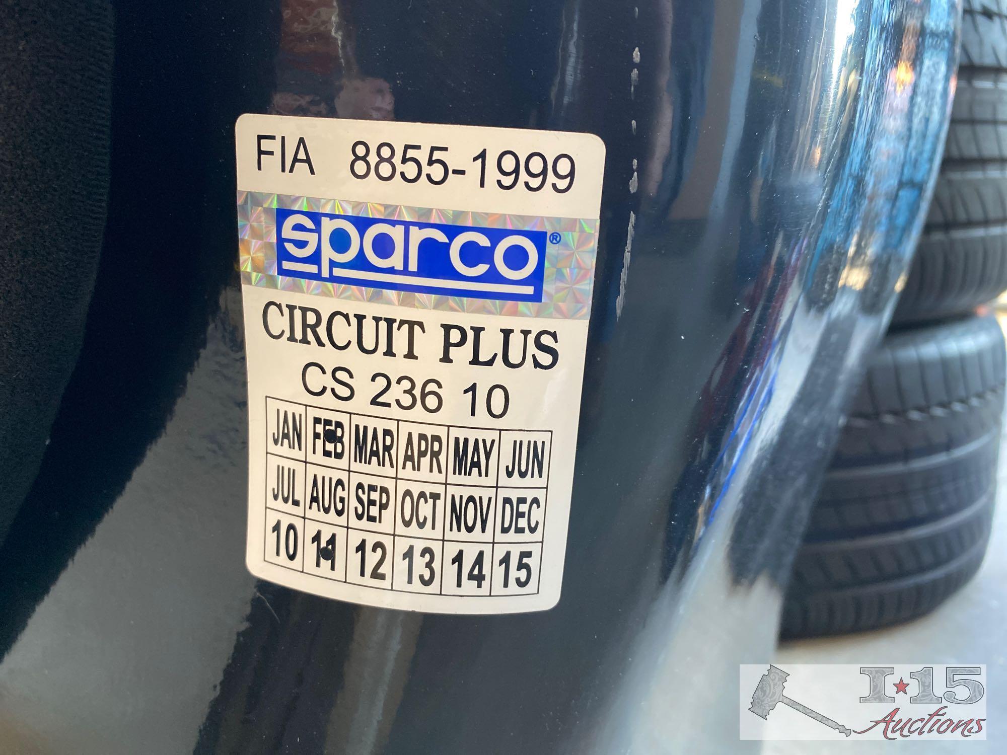 Sparco Circuit Plus Seat and Two Teamtech 6 Point Harnesses