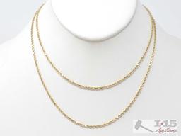 14k Gold Twist Chain- 8.4g