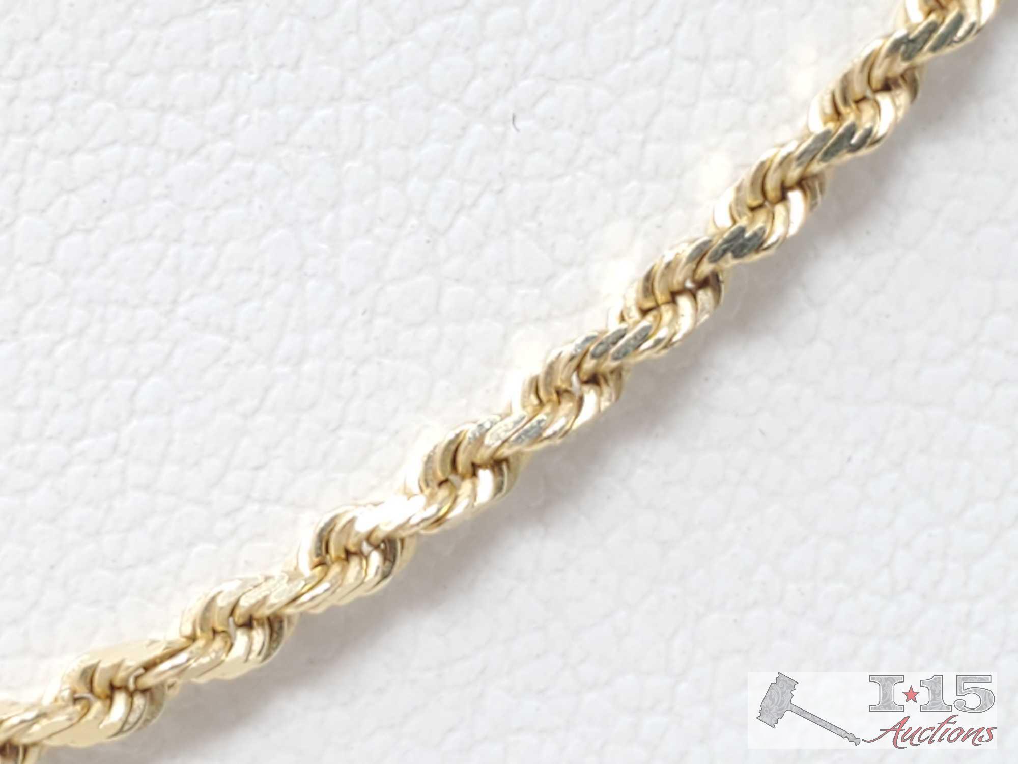 14k Gold Twist Chain- 8.4g