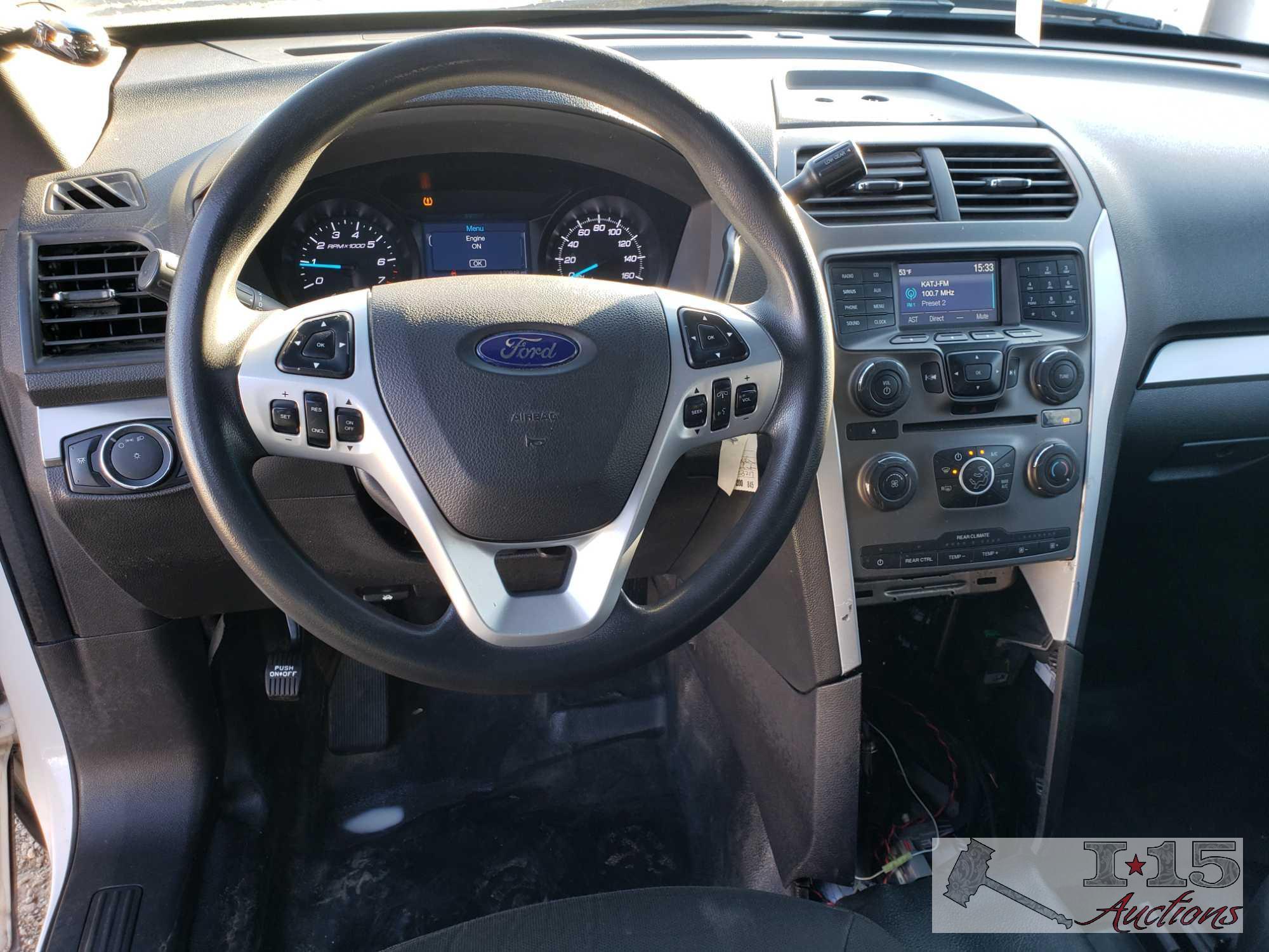 2015 Ford Explorer CURRENT SMOG