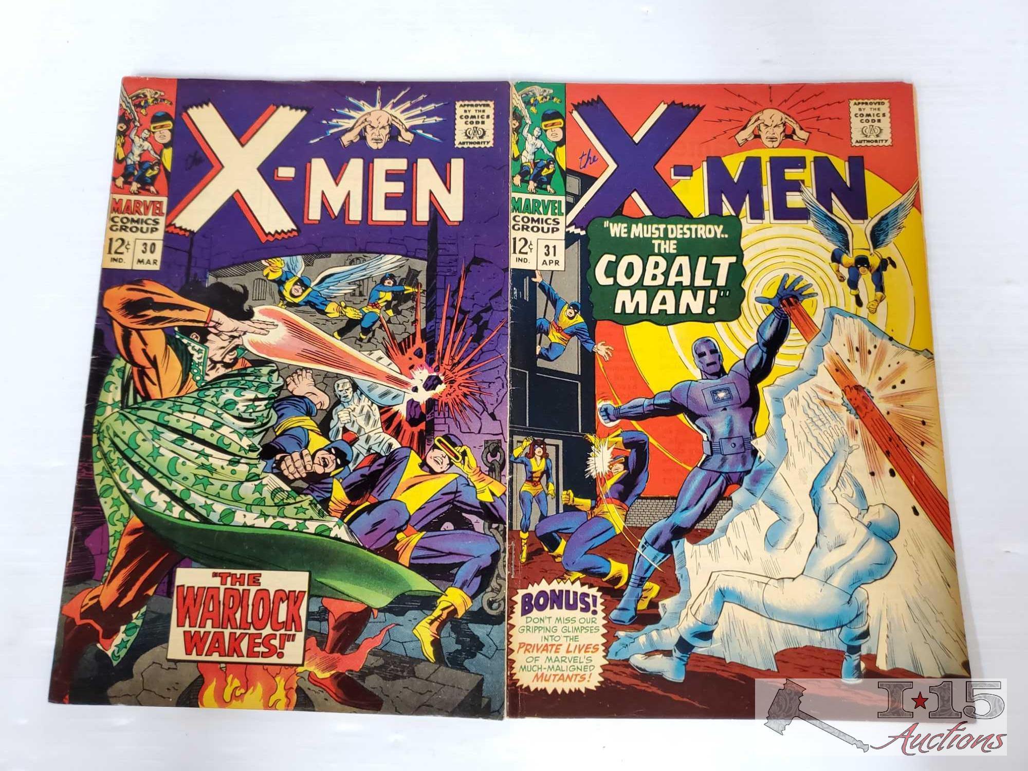 23 X-Men Comic Books Issues 21-55