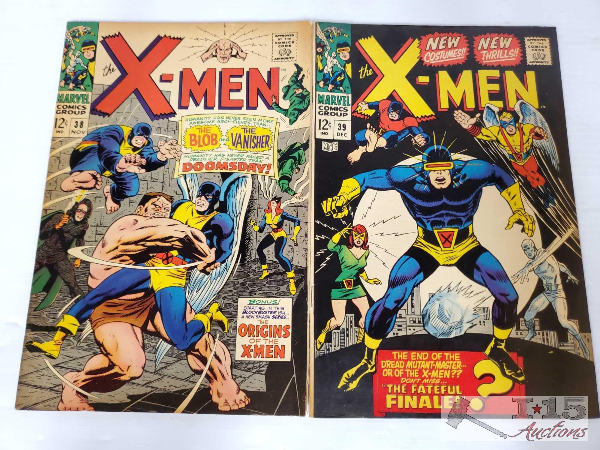 23 X-Men Comic Books Issues 21-55
